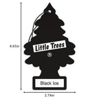 LITTLE TREES Car Air Freshener | Hanging Tree Provides Long Lasting Scent for Auto and Home | 24 Air Fresheners |Black Ice