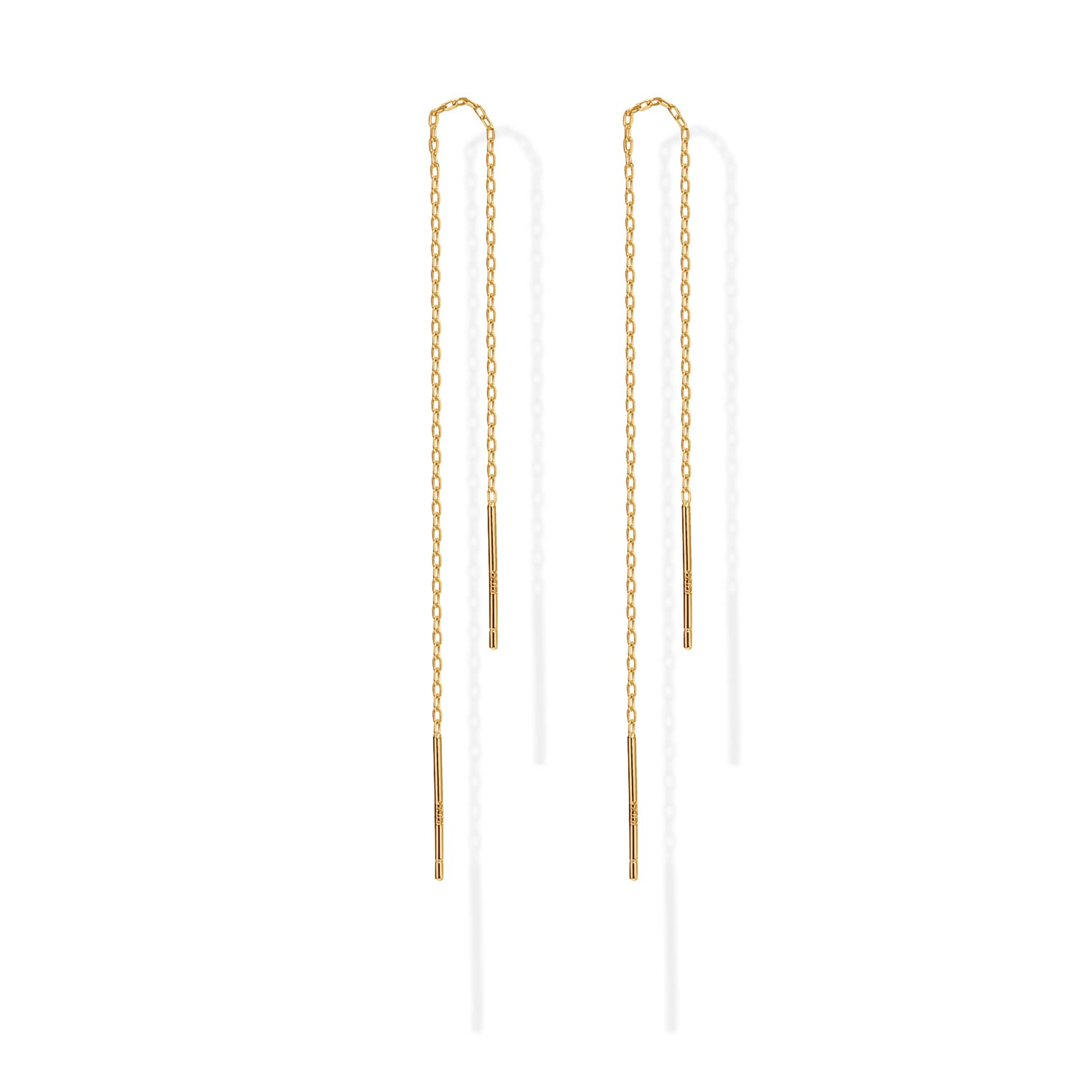 PAVOI Ball Drop Earrings for Women, 925 Silver, Yellow Gold, Size 2 Inches