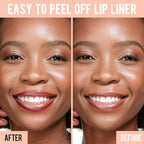 iMethod Lip Stain - Lip Liner Stain, Peel Off Lip Stain with Tweezer, Natural Long Lasting Lip Stain Peel Off, Waterproof, Easy to Use, Stay On All Day, Rose