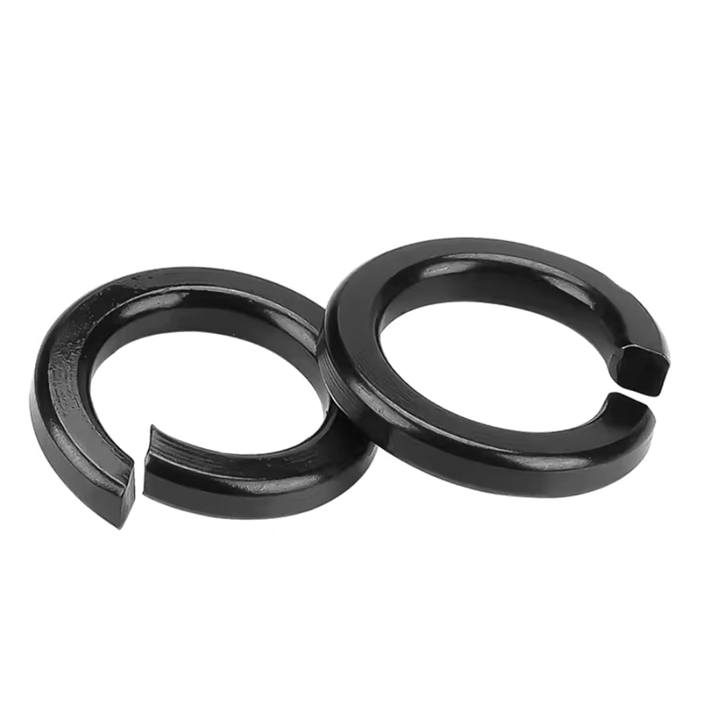 Instockbolt 1/4" Black Split Lock Washer, 18-8 (304) Stainless Steel Spring Lock Washer 100PCS