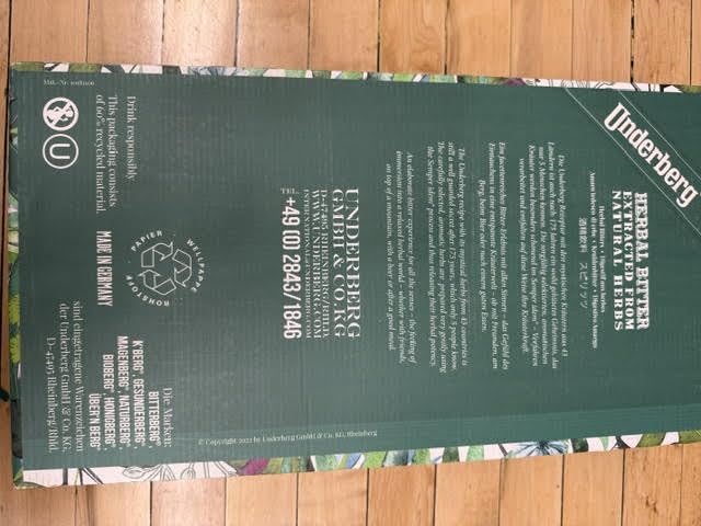 Full Case of Cardboard 12 Packs (120 Total) 120bottles liquid by Underberg