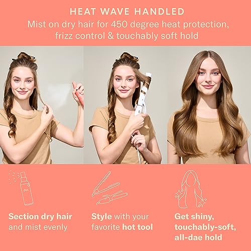 DAE Agave Dry Heat & Hold Styling Mist - Protects, Controls Frizz, Softens Hair (5 oz.)