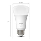 Philips Hue Smart LED A19 Bulb 2-Pack, Warm White Light 2700K, E26 Base, 9W, 810 Lumens, Dimmable, Works with Alexa, Google Assistant, and Apple Home