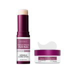 FIZYSKOE Eye Care Duo Set, Calcium Multi Balm Stick & Hydrogel Under Eye Patches 60ea (30 Pairs),Hydrating, Firming Skin, for Eye Treatment Skin Care Set (Balm Stick + Eye Patches)