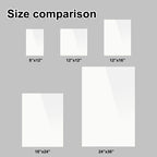 KINLINK 12x16 Plexiglass Sheets 1/8 inch Thick - 3mm White Cast Acrylic Sheet, Plastic Board Polycarbonate Sheet for DIY Project, Craft, Table Top, Acrylic Sign and Wedding Invitation 2 Pack