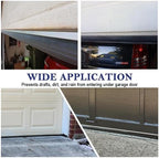 Garage Door Seals Bottom Rubber Weather Stripping Kit Replacement, U+O Ring Weatherproof Threshold Buffering Sealing Rubber, 1/4 Inch T Ends, 4 Inch Width (16 Ft)