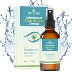 NOVEHA Eyelid and Lash Cleanser - Fast Acting Soothing Formula, Effective Relief from Irritation, Dry Eyes, Styes, Pure and Gentle Hypochlorous Acid Spray (4 Fl Oz (Pack of 1))