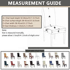 OQHAIR Velvet Dining Room Chair Covers Set of 4 Stretch Velvet Dining Chair Protector Armless Chair Cover for Dining Room Kitchen -Wine red-Set of 8