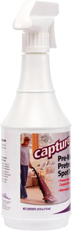 Capture Pre-Mist Soil Release for Carpet Dry Cleaner - Carpet Cleaning Pre Spray - Loosen Juice, Coffee & Wine Spill and Tough Rug Stains Eliminator - Multi-Purpose Cleaning Essentials - 24oz (2 Pack)