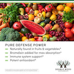 Quercetin with Bromelain - 120 Count (1,200mg Servings) Immune Health Capsules - Supports Healthy Immune Functions in Men and Women (Vegan Safe, Third Party Tested, Gluten Free) by Double Wood