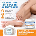 Revitaderm 4D Urea Cream 40 Percent for Feet Maximum Strength, for Dry Hands, Elbows and Knees, Callus Remover for Feet, Free Pumice Stone, 4oz, 1 Pack