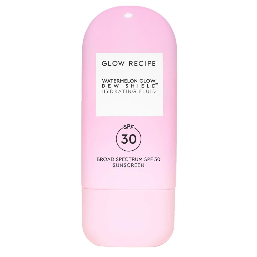 Glow Recipe Dew Shield Korean Face Sunscreen SPF 30 - Hydrating Moisturizer & Dewy, Lightweight Sunscreen - Formulated with Broad Spectrum UV Protection with No White Cast or Pilling (15ml)