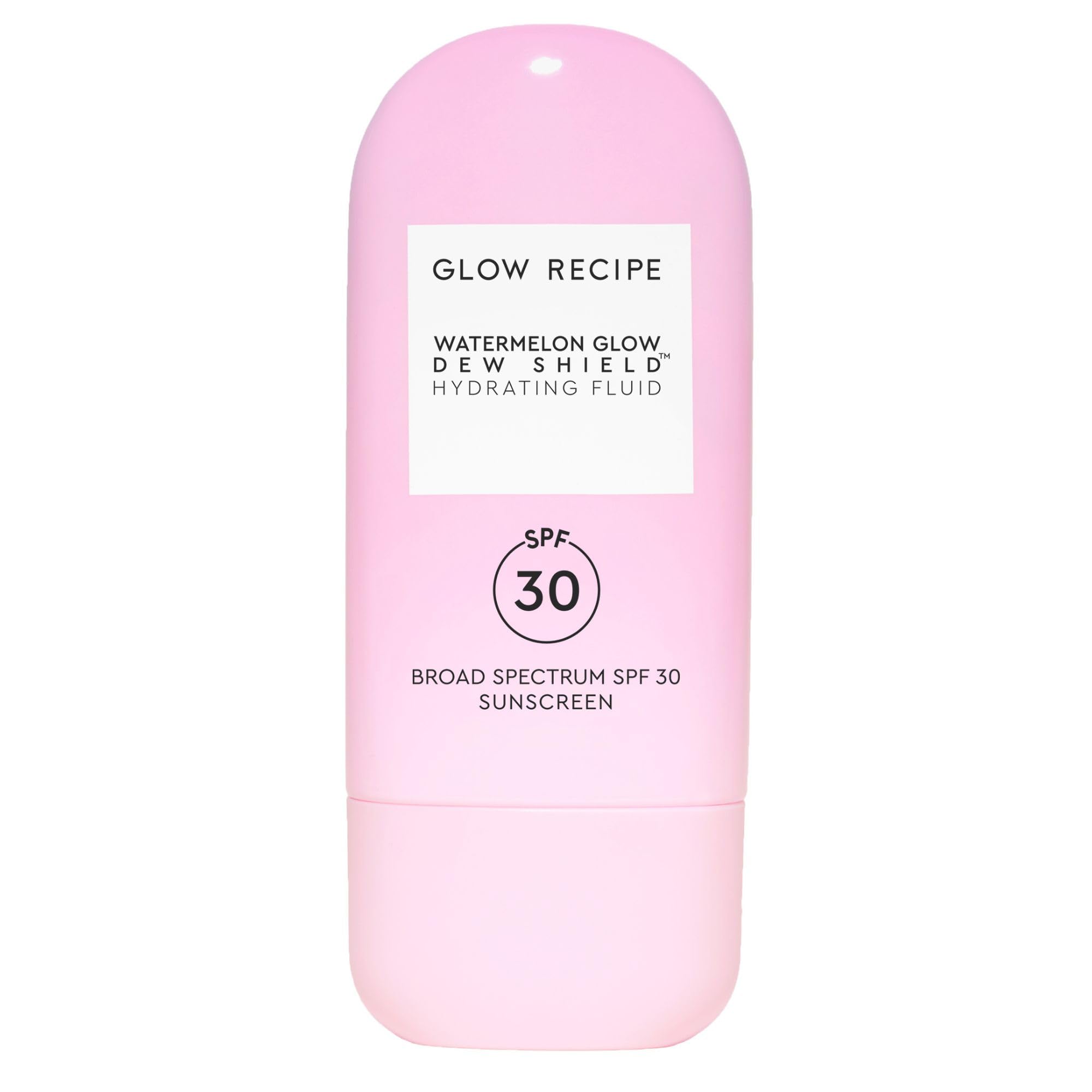 Glow Recipe Dew Shield Korean Face Sunscreen SPF 30 - Hydrating Moisturizer & Dewy, Lightweight Sunscreen - Formulated with Broad Spectrum UV Protection with No White Cast or Pilling (15ml)