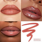 Lip Liner - Lip Liner Stain, Peel Off Lip Stain, Long Lasting Lip Stain Peel Off with Natural Finish, Easy to Use, Waterproof, Smudge-proof, Transfer-proof, Highly Pigmented Color, Cocoa