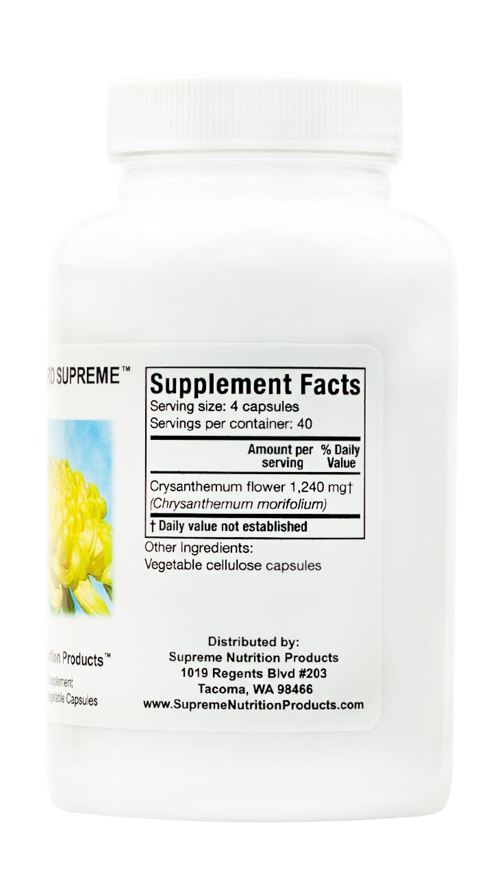 Supreme Nutrition Vital Guard Supreme, 160 Pure Chrysanthemum Vegetarian Capsules