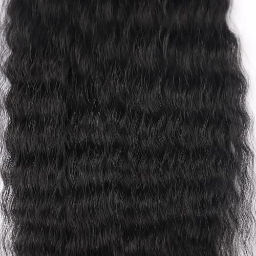 Super Wave Bulk Human Hair For Braiding No Weft 100g (1Pack-4PCS) Wet and Wavy Human Braiding Hair 100% Virgin Human Hair Super French Human Bulk Hair For Boho Braids (Super Bulk 20 Inch)