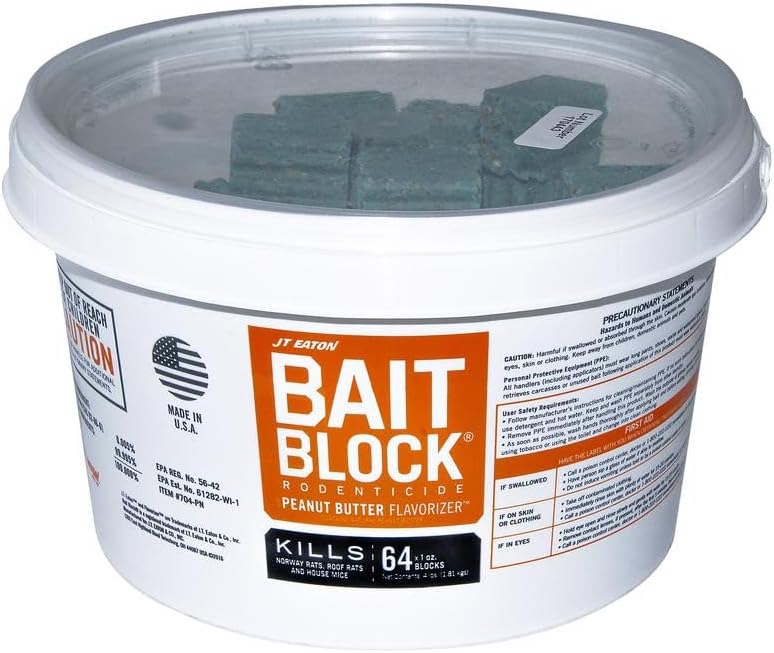 J.T. Eaton 704-PN Bait Block, Solid, 1 oz, Pail