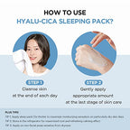 SKIN1004 Hyalu-CICA Sleeping Pack 3.38 fl.oz, 100ml Melatonin Hyaluronic Acid Centella Asiatica Extract Moist and Revitalization Multi Care Solutions