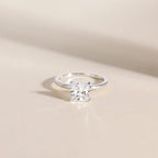 EAMTI 2CT 925 Sterling Silver Engagement Rings Princess Cut Cubic Zirconia CZ Wedding Promise Rings for Her Stunning Wedding Bands for Women Size 6