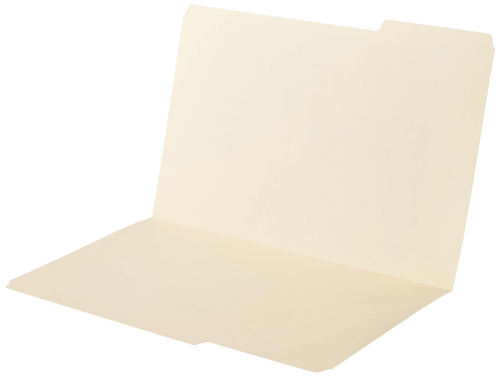 Amazon Basics Sturdy Manila File Folders, 1/3 Tabs in Assorted Positions for Filing and Easy Labeling, Legal Size, 8.5 x 14 inch, 100-Pack