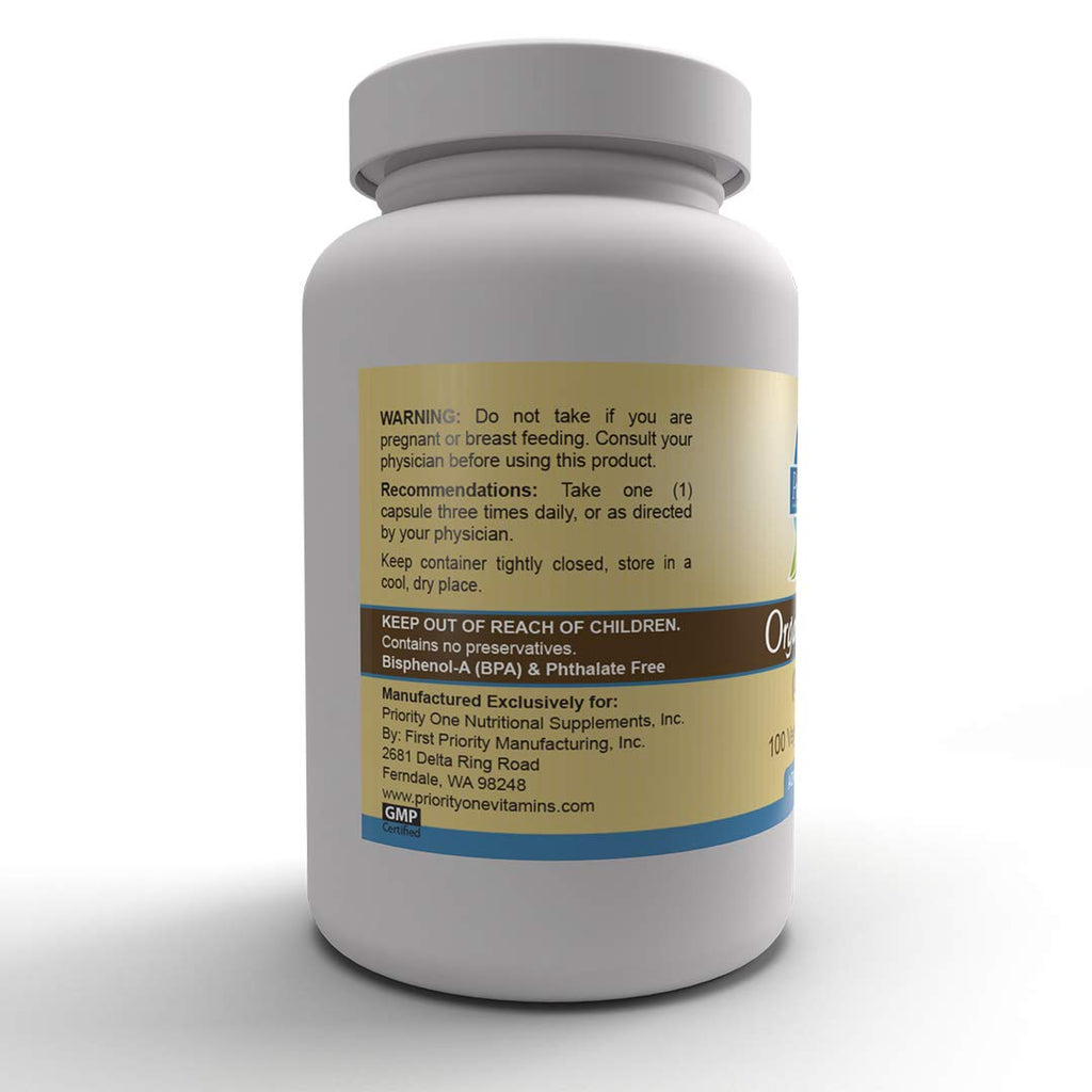 Priority One Vitamins Lithium Orotate 5mg 100 Vegetarian Capsules