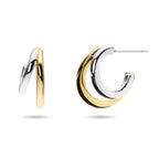Ana Luisa Double Hoop Earrings for Women - Sterling Silver, 14K Gold Plated & Silver Rhodium Huggie Hoops - Hypoallergenic, Water-Resistant, Tarnish-Free, Dainty Two Hoop Earrings for Daily Wear