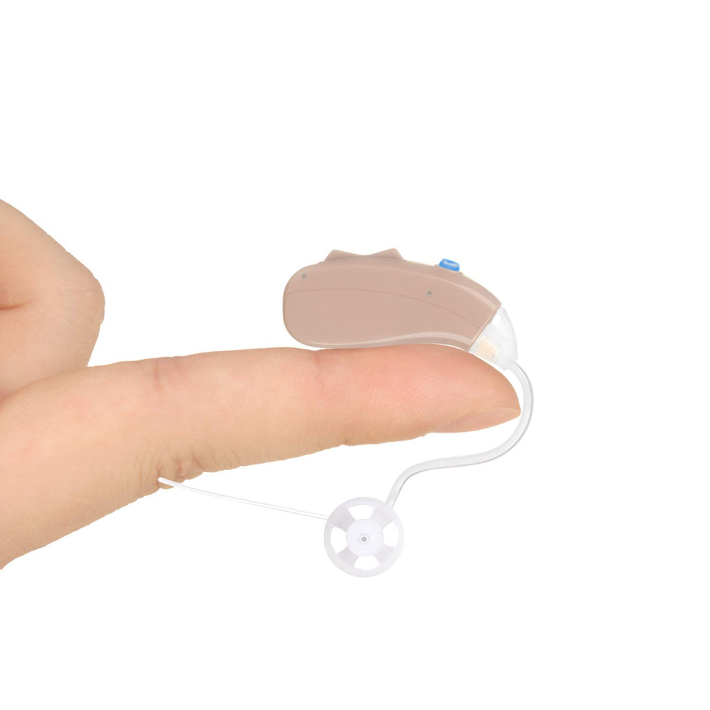 Banglijian Hearing Aid Rechargeable Hearing Amplifier, Digital Noise Cancelling to Aid and Assist Hearing, for Adults and Seniors, Latest Upgrade （One Unit, Preassembled with Left Slim Tube)