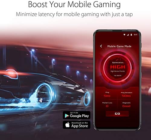 ASUS RT-AX86U Pro (AX5700) Dual Band WiFi 6 Extendable Gaming Router, 2.5G Port, Gaming Port, Mobile Game Mode, Port Forwarding, Subscription-free Network Security, VPN, AiMesh Compatible