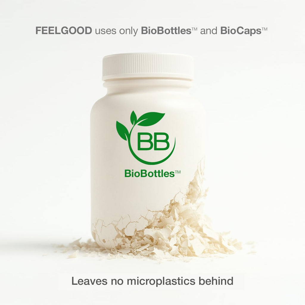 FeelGood Superfoods Bovine Colostrum Capsules - Gut Health & Immune Support - 2000mg (2g) Daily Serving - Ethically Sourced Within First 24 Hours - Nature’s Potent Superfood - 60 Capsules