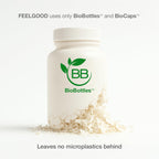 FeelGood Superfoods Bovine Colostrum Capsules - Gut Health & Immune Support - 2000mg (2g) Daily Serving - Ethically Sourced Within First 24 Hours - Nature’s Potent Superfood - 60 Capsules