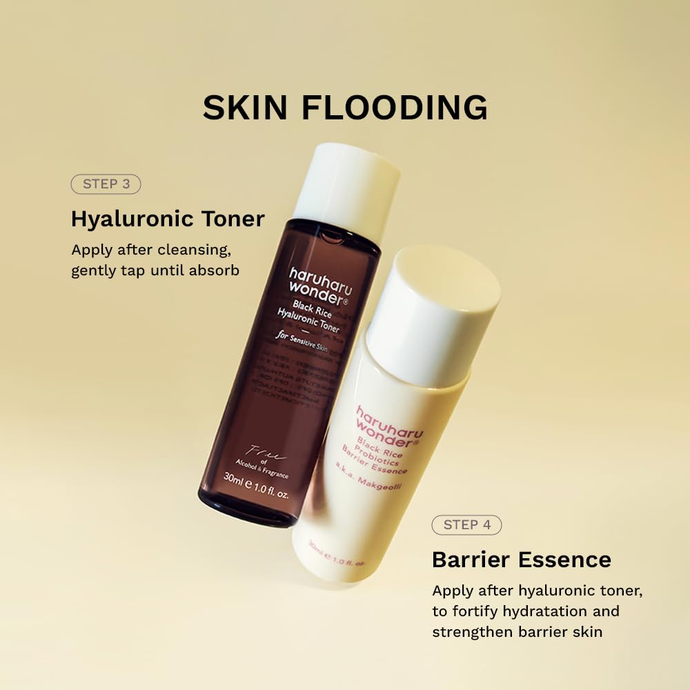 haruharu Wonder Best Glow Trial Kit, Strong, Hydrated, Glowing, Daily Routine, Mini Size, Double Cleansing, Toner, Barrier Essence