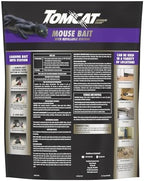 Tomcat Advanced Brand Mouse Bait with Refillable Station, Indoor and Outdoor Use, 1 Station and 12 Poison Block Refills