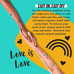 BIC BodyMark Temporary Tattoo Markers for Skin, Pride Pack, Flexible Brush Tip, 11-Count Pack of Assorted Colors, Skin-Safe, Cosmetic Quality