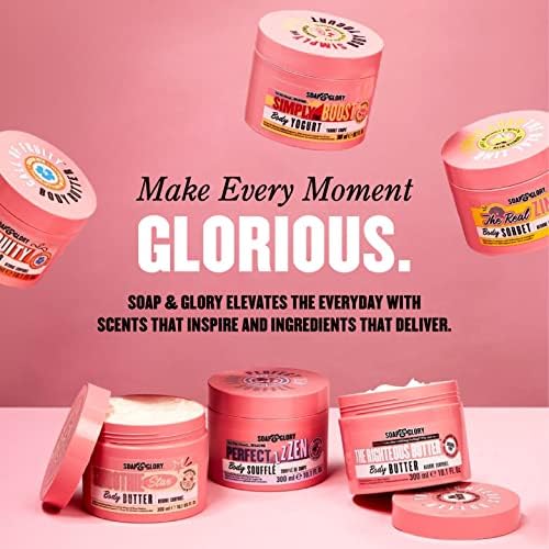 Soap & Glory Peaches & Clean Deep Cleansing Milk - 4 in 1 Milk Cleanser & Makeup Remover with Peach Extract, Ginseng & Jojoba Oil - Hydrating Facial Cleanser for Clarified & Energized Skin (350ml)