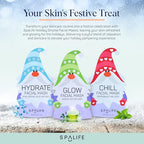 SpaLife 9-Pack Facial Masks for Skin Rejuvenation, Hydration, and Moisturizing - Beauty Face Mask Set for Women