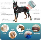 Dogs Cold Laser Therapy Brush Device, Red Light Therapy Vet Device for Arthritis Pain Relief, Cat Treatment Brush for Itchy, Irritated Skin, Allergy, Rashes, Safe and Painless Skin Care for Pets