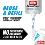 Ortho GroundClear Weed & Grass Killer Super Concentrate, with Empty Reusable Bottle, Comfort Wand & 2-5 oz Refill Pouches