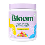 Bloom Nutrition High Energy Pre Workout Powder, Amino Energy with Beta Alanine, Ginseng & L Tyrosine, Natural Caffeine Powder from Green Tea Extract, Sugar Free & Keto Drink Mix (Sour Gummy)