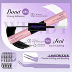 Lash Clusters Kit Fluffy Thick Volume Eyelash Clusters DIY False Eyelashes Wispy Individual Lashes D Curl Cluster Eyelash Extensions Comfortable Lash Extension by WENDY LASHES（40+50P-D-1218）