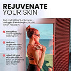 Hooga Red Light Therapy, Red Near Infrared LED Panel, 72 Quad Chip Flicker Free LEDs, Ultra Series, Clinical Grade Device for Energy, Pain, Skin, Recovery, Sleep, Performance. ULTRA360.