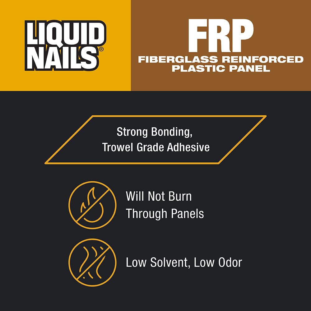 Liquid Nails Fiberglass Reinforced Panel (FRP) 1 gal. Low VOC Adhesive (Pack of 6)