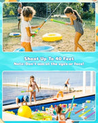 18pcs Water Gun Blaster Toys - 6 Colors Water Squirter for Kids 40ft Squirt Gun for 3-6-8-12 Girls BoysTeens Adults, Water Blaster for Swimming Pool Beach Oceans Summer Party Games Yards Outdoor