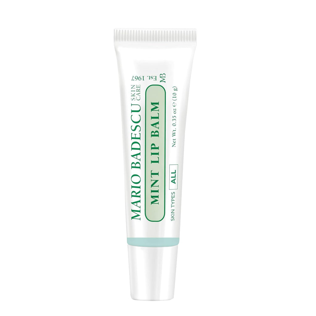 Mario Badescu Moisturizing Mint Lip Balm for Dry Cracked Lips, Infused with Coconut Oil and Shea Butter, Ultra-Nourishing Lip Care Moisturizer for Soft, Smooth and Supple Lips, 3 Pack