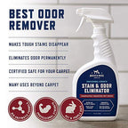 Rocco & Roxie Stain & Odor Eliminator for Strong Odor - Enzyme Pet Odor Eliminator for Home - Carpet Stain Remover for Cats and Dog Pee - Enzymatic Cat Urine Destroyer - Carpet Cleaner Spray (Gallon)