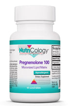 NutriCology Pregnenolone 100 mg - Micronized Hormone Precursor - Stress & Well-Being Support - Enhanced Absorption Formula - 60 Servings - 60 Tablets