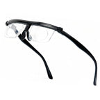 Ouolipraa Flex Focal Adjustable Glasses Dial Vision Reading Glasses Zoom Eyeglasses for Men Women One Power Auto Focus 0D to 400D Presbyopic Readers Variable Focus Eyewear Read Distance Near Far Sight