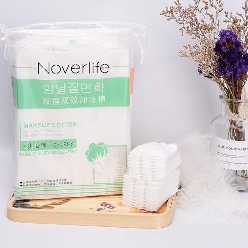 444PCS Square Cotton Pads for Face, Ultra Soft & Lint-Free & Textured, Facial Eye Makeup Remover Pads, Face Pads Cleansing Cotton Squares, Natural Premium Cotton Rounds Cosmetic Cotton Pads for Toner