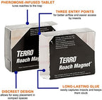 TERRO T256 Poison Free Roach Magnet Trap and killer with Exclusive Pheromone Technology - Kills Ants, Spiders, Scropions, Silverfish, Crickets, and More - 12 Pack 144 Traps