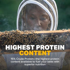 Mann Lake Ultra Bee Pollen Substitute Patties, High Protein, Boosts Brood, Healthy Colony, Beekeeper Essential, Free from Animal by-Products, Rich in Vitamins & Amino Acids, 40 Lbs