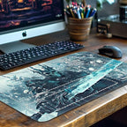 MTG Playmat Non-Slip Rubber Backing Printing Commander Board Game Desk Mat Duel Mat TCG PTCG Playmat 24x14 inches and Free Storage Bags (Skeleton Army with Zones)